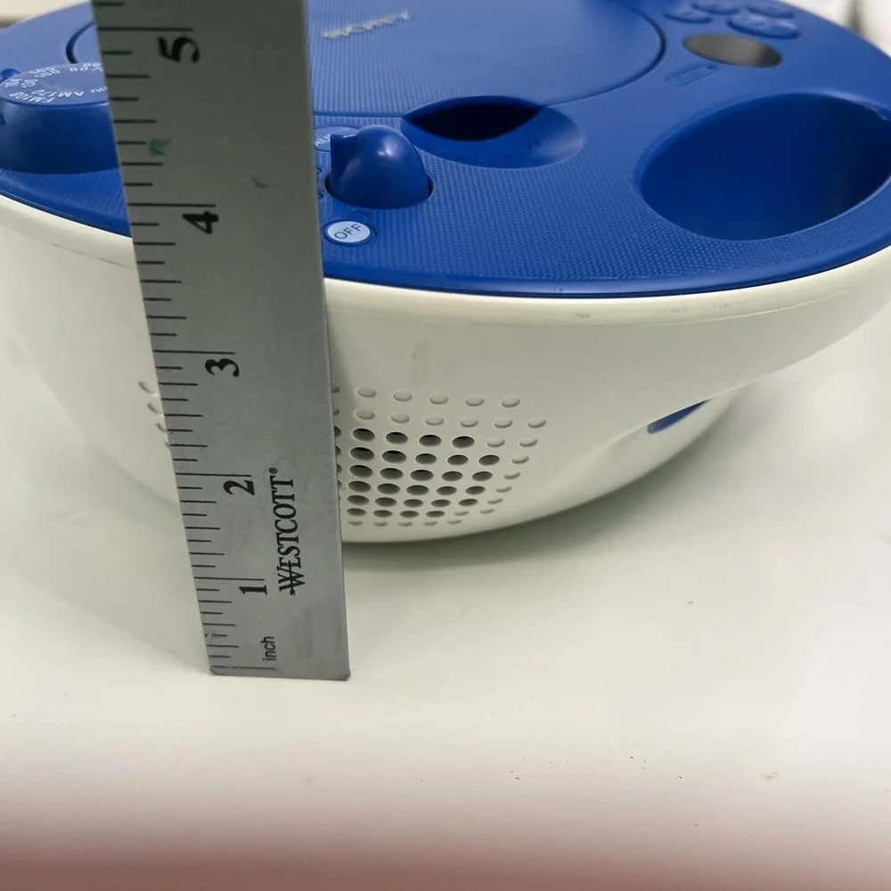 Sony ZS-E5 Blue Portable CD Player Stereo Boombox AM/FM Radio Audio In AC DC